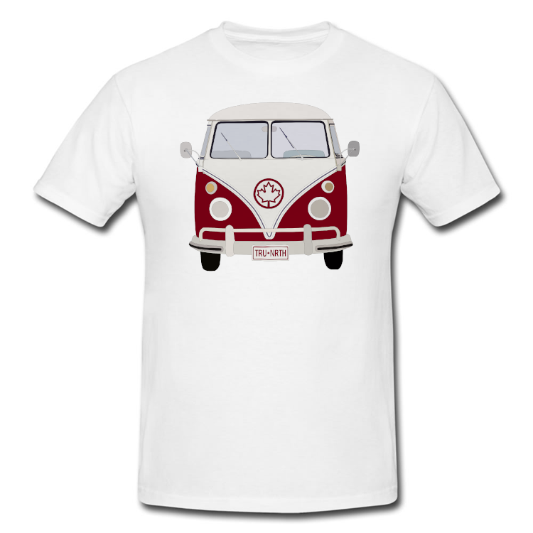 Canadian VW Bus Cross Country Road Trip T Shirt